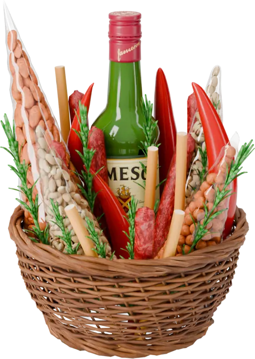 Bouquet with whisky
