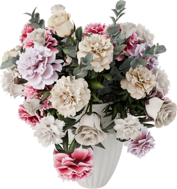 Roses and peonies